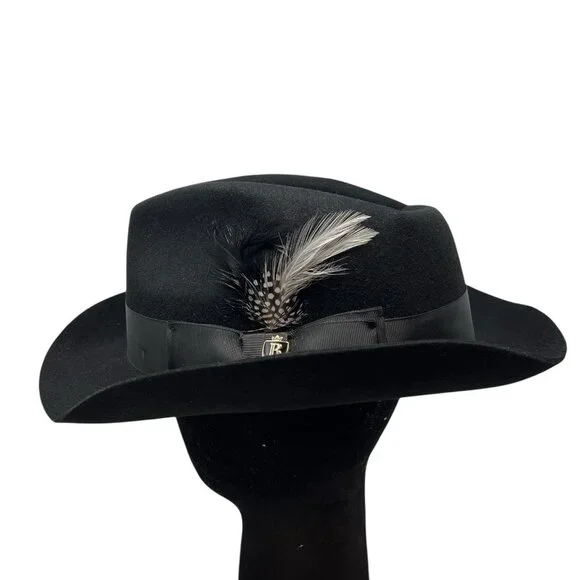 Bruno Capelo XL Hat Cap Australian Wool Fedora Teardrop Crown Fabio FB230 7 1/2